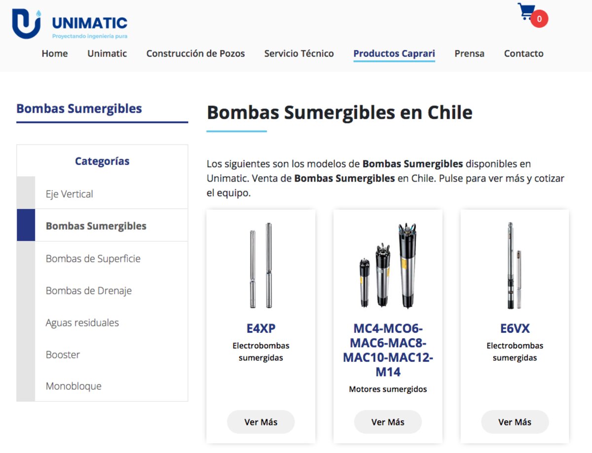 venta de Bombas sumergibles