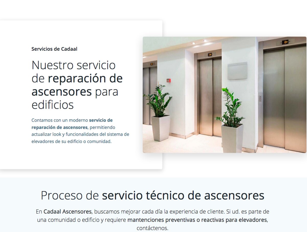 Servicio técnico de Ascensores