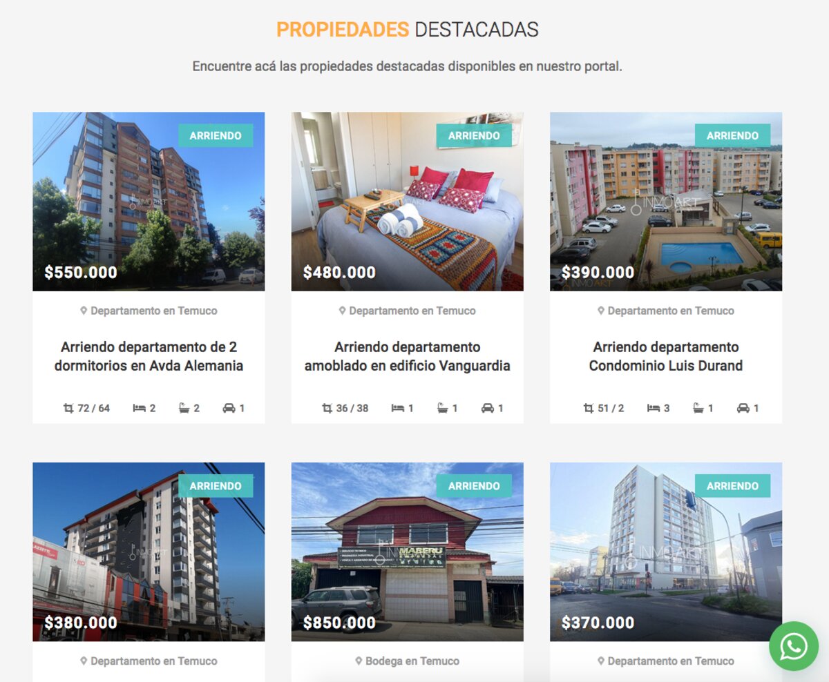 Venta de casas en Temuco