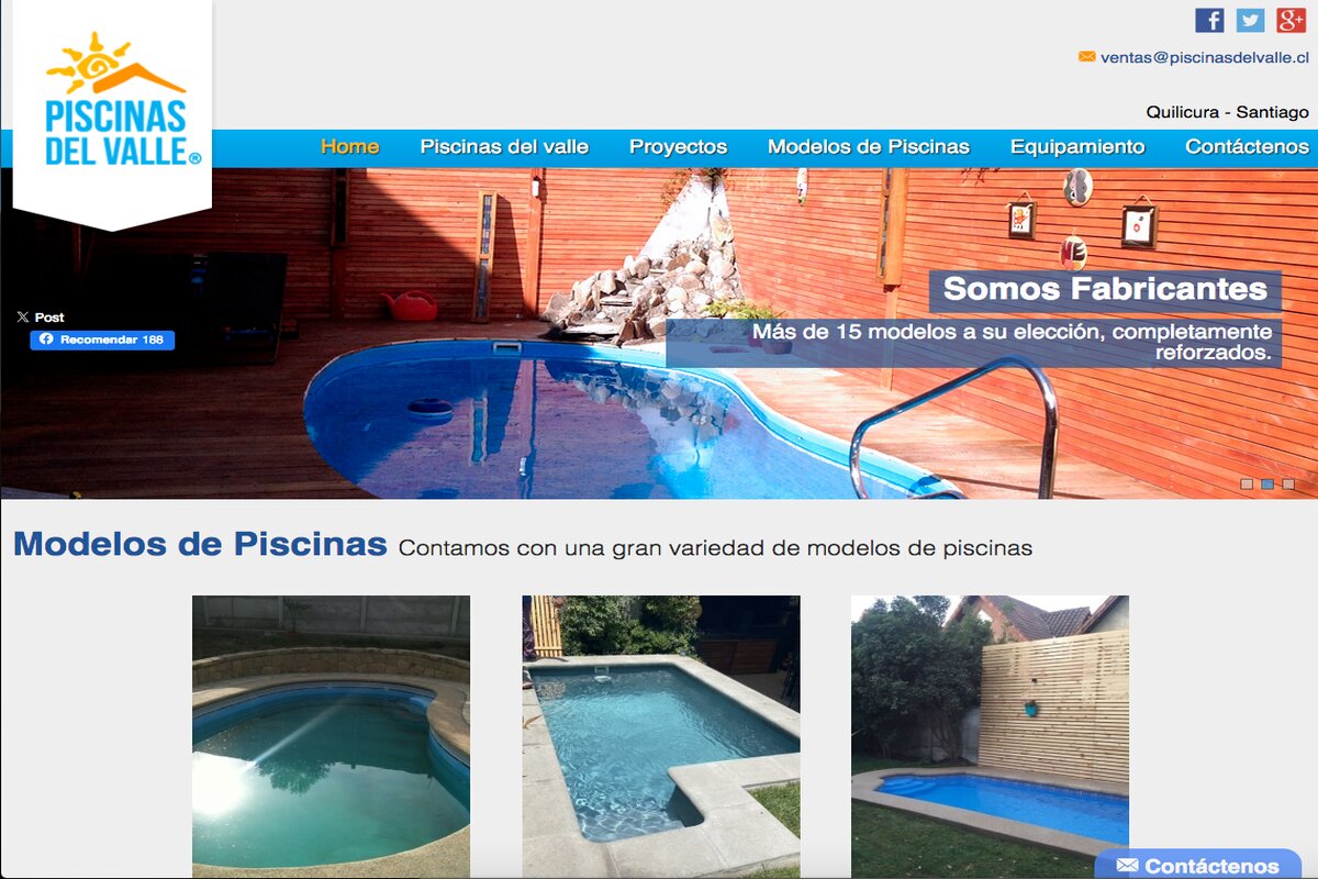 Piscinas económicas en Santiago